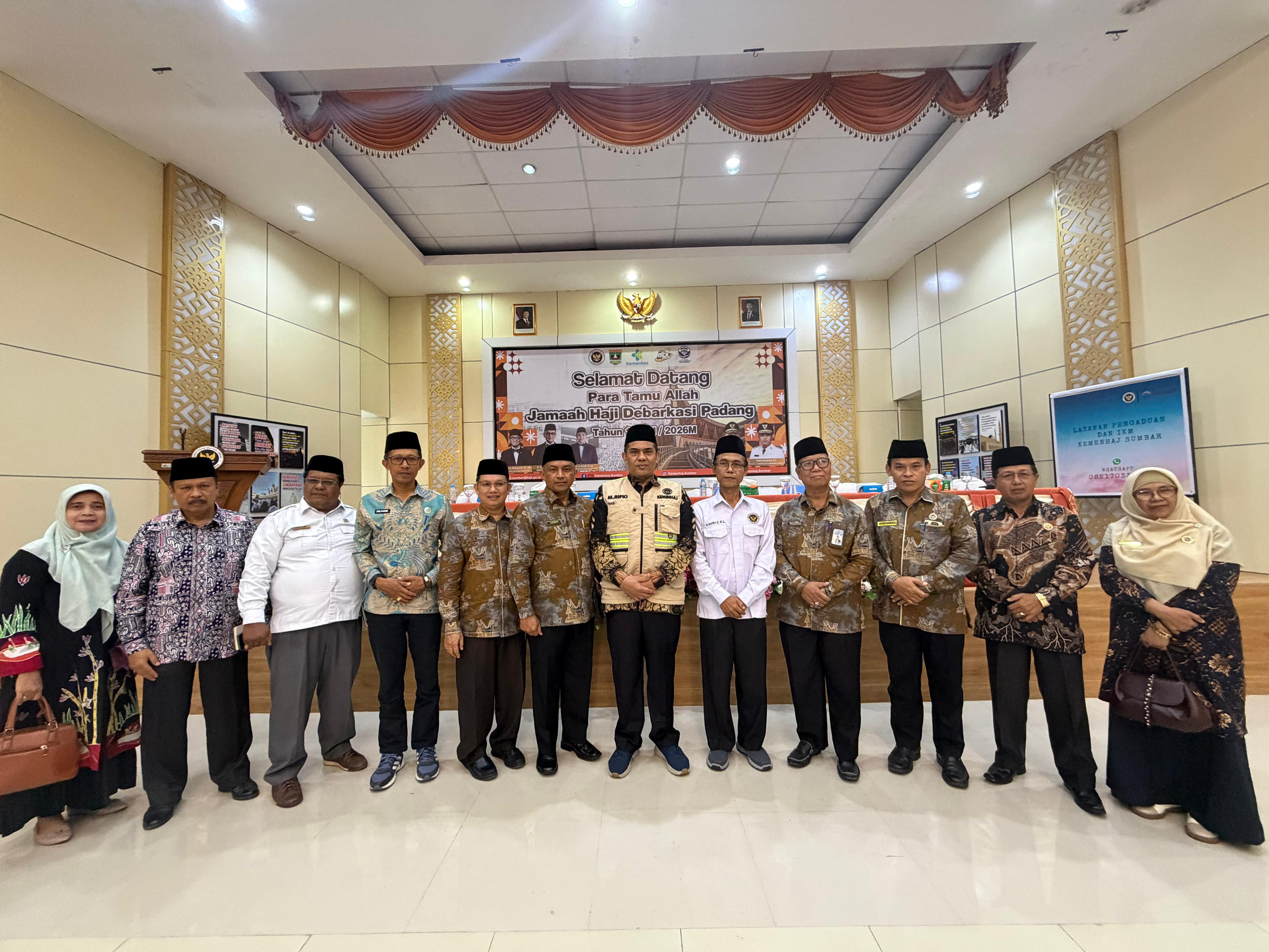 Kloter Pertama Jemaah Haji Debarkasi Padang Tiba 3 Juni