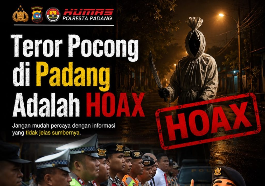 Viral Teror Pocong di Padang, Polresta: Itu Hoaks