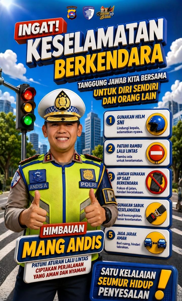 Kasat PJR Ditlantas Polda Sumbar Imbau Masyarakat Utamakan Keselamatan Berkendara