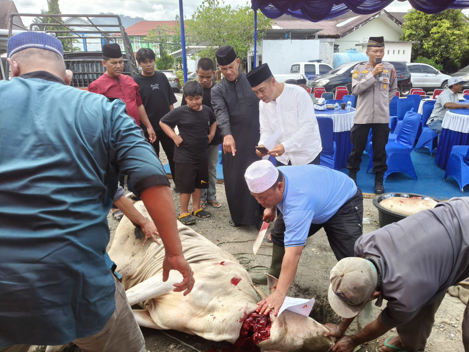 Polsek Koto Tangah  didatangi tukang Jegal