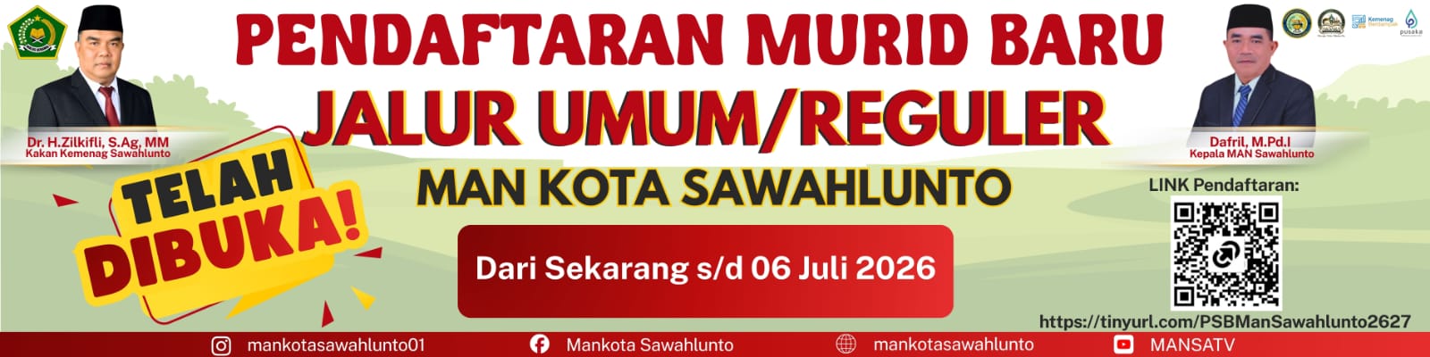 MAN Kota Sawahlunto Buka PMB 2026, Catatkan Prestasi Gemilang di Jalur Masuk Perguruan Tinggi