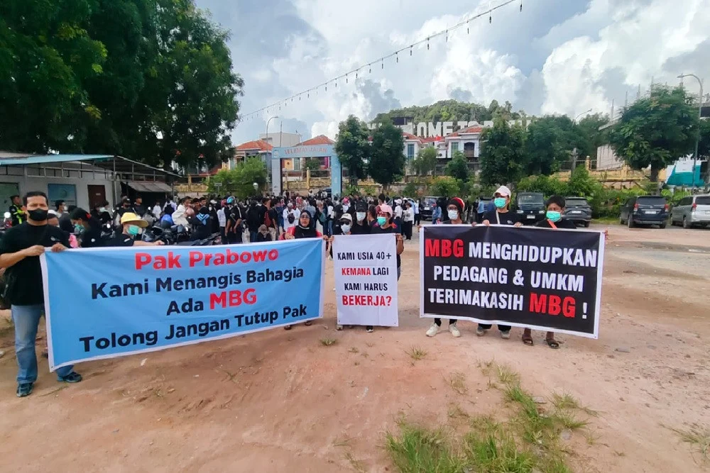 Aksi Bela MBG di Alun-Alun Batam Center Hanya Berlangsung Singkat, Ini Tuntutannya